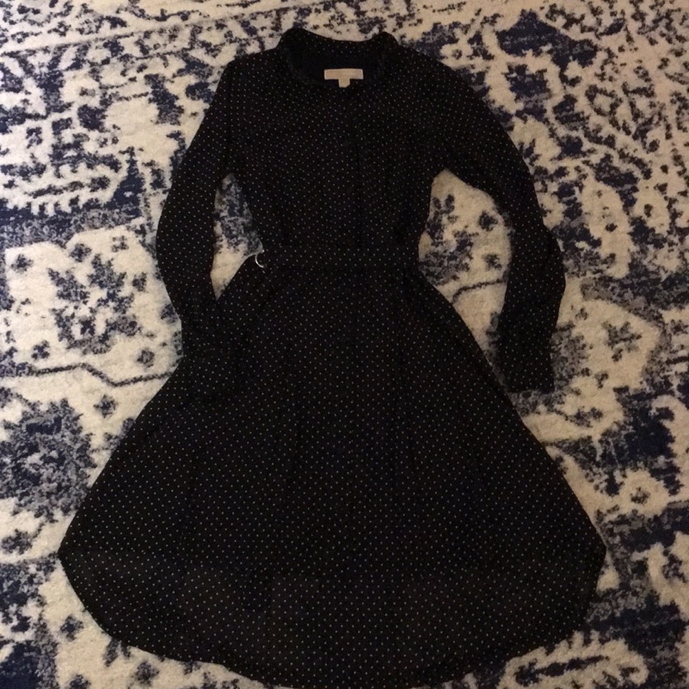 Michael Kors black and white polka dot dress